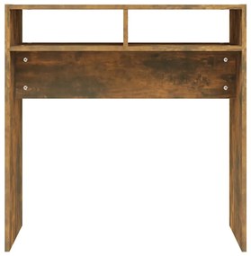 Mesa consola 78x30x80 cm derivados de madeira carvalho fumado