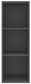 Armário de parede para TV derivados de madeira cinzento