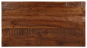 Tampo de mesa retangular 100x50x2,5cm madeira recuperada maciça