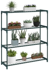 Outsunny Suporte para Plantas Suporte para Vasos de Plantas de 4 Nívei