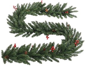 Árvores Natal artificiais 2pcs c/ coroa de Natal/grinalda/LEDs