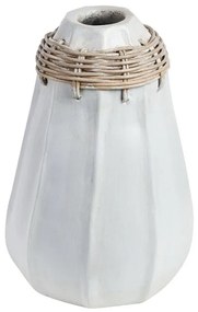 Terracota Jarro decorativo 30 Branco Creme KAMPAR Beliani