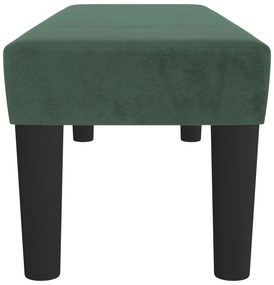 Banco 100x30x30 cm veludo verde-escuro