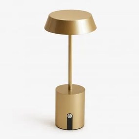 Lâmpada De Mesa Led Sem Fios Uliana Dourado - Sklum