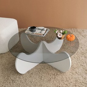 Mesa de Café Himalayas - Branca - 90x30x90 cm