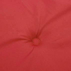 Almofadões p/ cadeiras jardim 4pcs 40x40x4 cm oxford vermelho