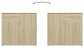 Aparador 160x36x75 cm contraplacado cor carvalho sonoma