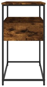 Mesa consola 75x40x75 cm derivados de madeira carvalho fumado