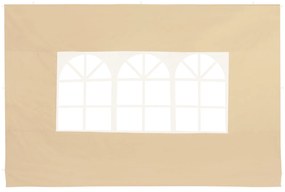 Conjunto de 2 paredes laterais dobráveis para Tenda (NÃO NCLUÍDO) 6 x 2 m Bege