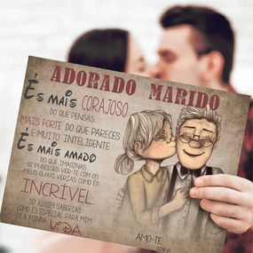 Prenda do Dia dos Namorados - Arte de parede - Declaração de amor a um ente querido