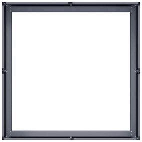 Vaso/floreira 80x80x30 cm aço antracite
