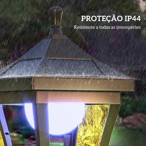 Candeeiro Solar de Jardim Candeeiro com Painel Solar Liga e Desliga Au