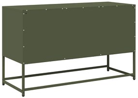 Móvel de TV 100,5x39x60,5 aço verde azeitona