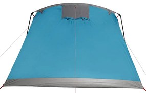 Tenda familiar túnel para 10 pessoas impermeável azul