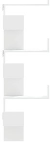 Estante de parede p/ canto 45x45x147 cm deriv. madeira branco