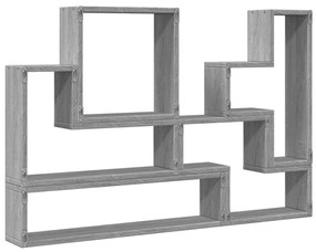 Estante 96x12x64 cm derivados de madeira cinzento sonoma