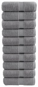 Toalhas de bidé premium SOLUND 10pcs 30x50 cm 600 gsm cinzento