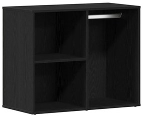Mesa de Maquiagem com 2 Armários Carvalho Preto Madeira Engenheirada