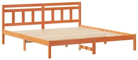 Estrutura da Cama Castanho 180 x 200 cm Madeira de Pinheiro
