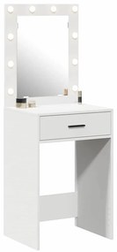 Mesa de Toucador com Luzes LED Branca 50x41x135 cm