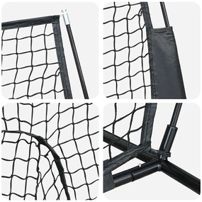 Beisebol &amp; Softbol Preto 250 x 106 x 209 cm Poliéster