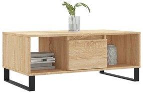 Mesa de centro 90x50x36,5 cm derivados madeira carvalho sonoma