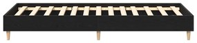 Estrutura de Cama vidaXL 90x200 cm Carvalho Preto Madeira Reforçada