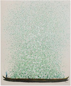 Impressão em tela pintada à mão Flower Boat