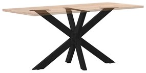 Perna mesa jantar aranha forma 120x68x (72-73) cm aço preto