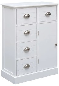 Aparador com 10 gavetas 113x30x79 cm madeira branco