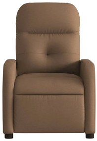 Cadeira reclinável tecido castanho