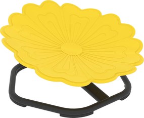 AIYAPLAY Cadeira Giratória Sensorial para Criança Assento Giratório para Treino de Equilíbrio e Coordenação Amarelo | Aosom Portugal