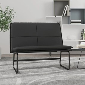 vidaXL Banco 100x75x76 cm couro artificial preto