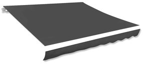 vidaXL Lona para toldo antracite 400x300 cm