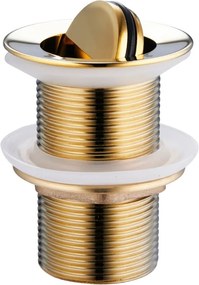 Mexen tampão de lavar louça clic-clac giratório, dourado - 79913-50