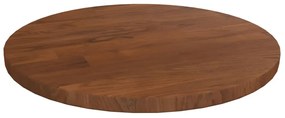 vidaXL Tampo mesa redondo Ø30x1,5 cm carvalho tratado castanho-escuro