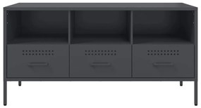 Móvel de TV 100,5x39x50,5 cm aço antracite