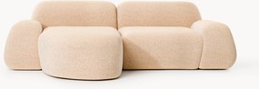 Sofá de canto modular em bouclé Wolke (3 lugares)