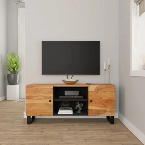 Móvel de TV 105x33x46 cm madeira de acácia maciça