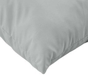 Almofadões de paletes 3 pcs mesclado tecido cinza-claro
