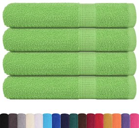 Toalhas 4 pcs 100x200 cm 360 gsm 100% algodão verde maça