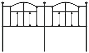 Cabeceira de cama 180 cm metal preto