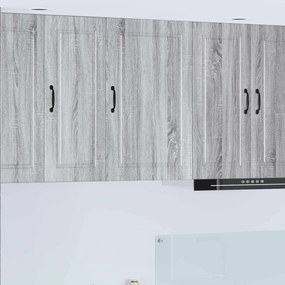vidaXL Armário de Cozinha com prateleira Cinza Sonoma 50 x 31 x 80 cm