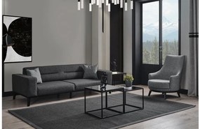 Sofá-cama de 3 Lugares Bali – Antracite – 222 cm x 92 cm x 74 cm