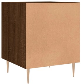 Mesa cabeceira 40x40x50 cm madeira processada carvalho castanho