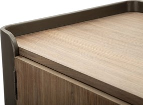 ARMÁRIO TORONTO 100X42X110 CM CINZENTO E CASTANHO