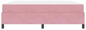 Estrutura da Cama Outros Rosa e branco 180 x 200 cm Veludo