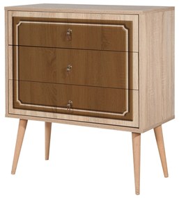 Cómoda Trio – Carvalho Sonoma – 80x90x40 cm
