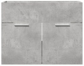 Armário lavatório 60x38,5x46 cm contraplacado cinzento cimento