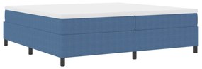 vidaXL Estrado de cama plataforma Azul 200 x 200 cm tecido